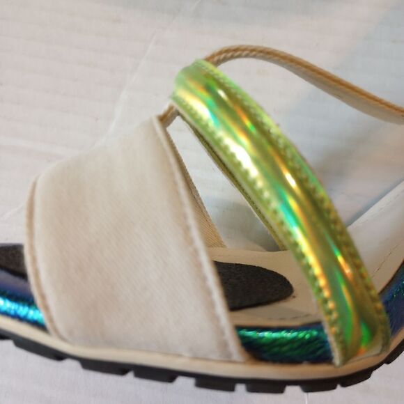 - H&M white mermaid high heels with ankle buckle - Picture 6 of 11